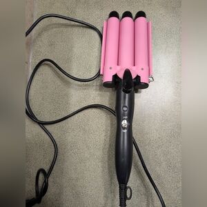 Pink Hair Waver Styling Tool